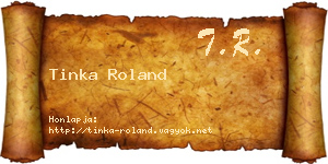 Tinka Roland névjegykártya